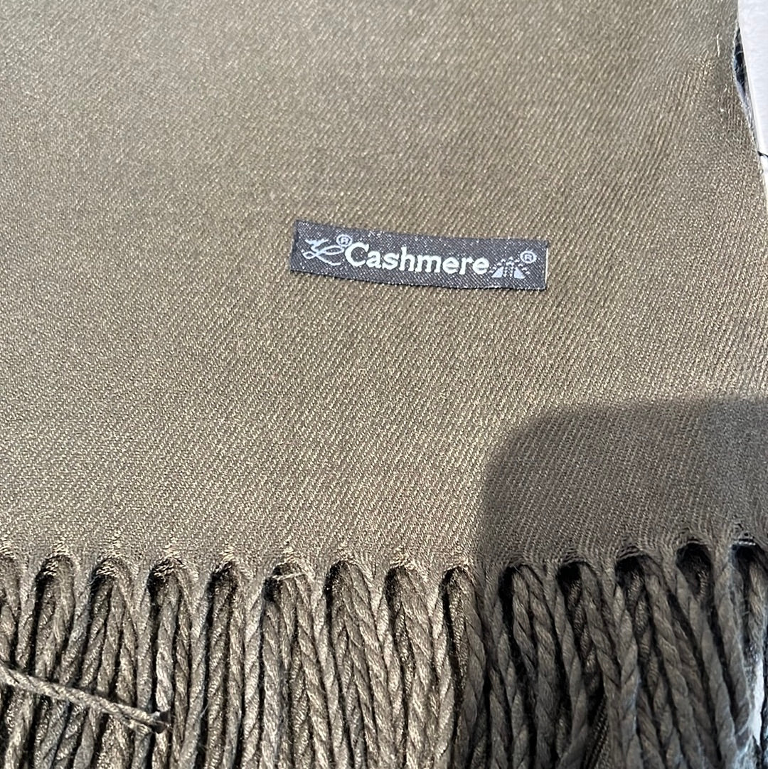 Cashmere Tørklæde - Khaki