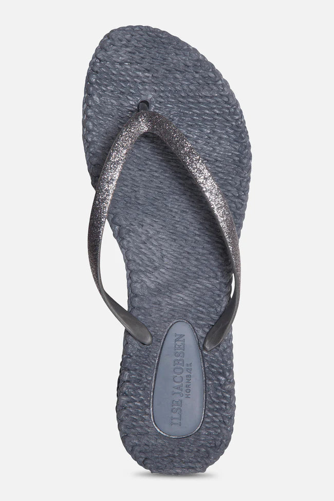 Flip Flop With Glitter - Grey
