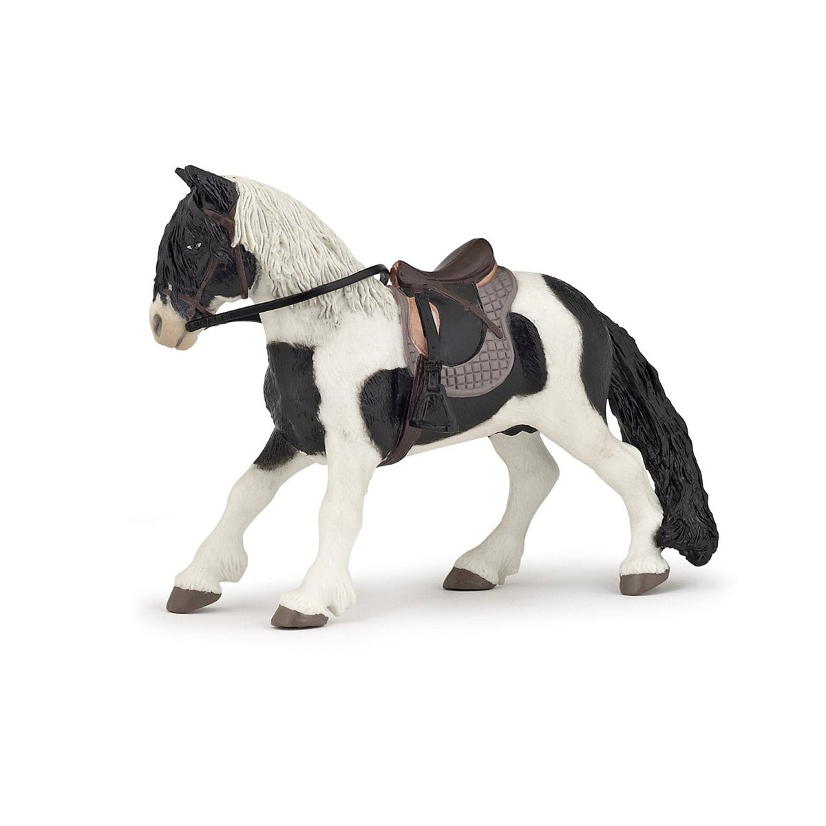 Papo Piebald Pony With Saddle