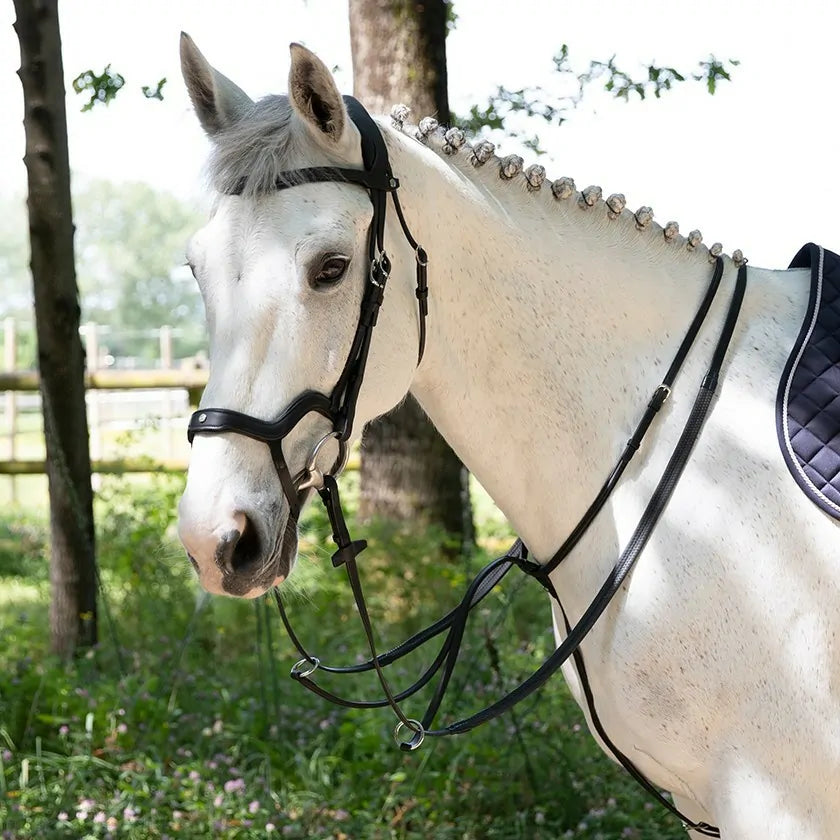 Optimer din hests komfort med Antares - Precision Y noseband anatomic, designet til præcision og optimal pasform.