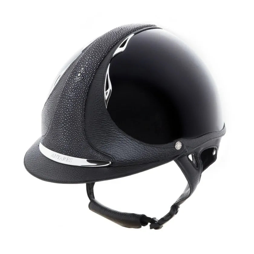 Antares shagreen premium glossy helmet - PREM_GBLKS