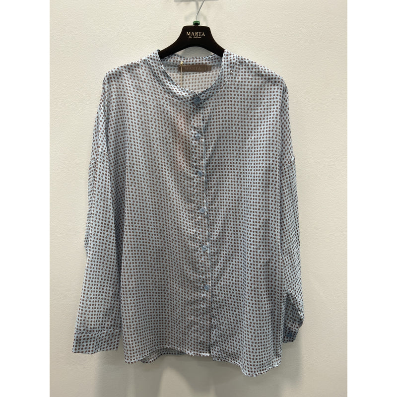 Mdc Lotus Shirt - Blue Dots