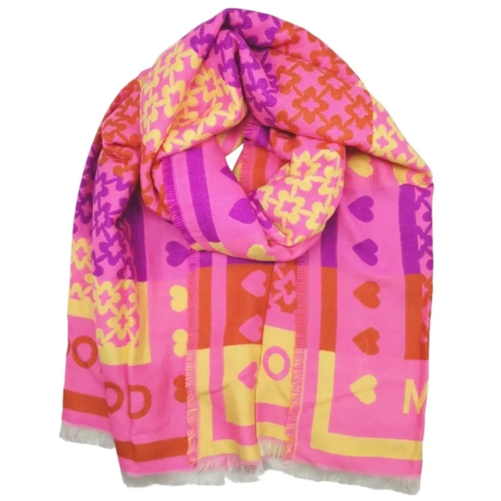 Qnuz Mood Scarf - Neon Pink