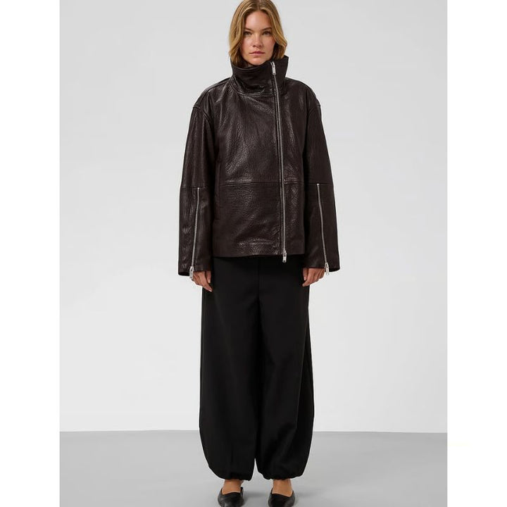 Soaked Ginnie High Collar Jacket - Brun