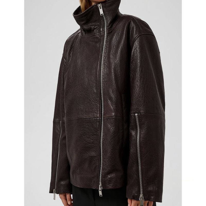 Soaked Ginnie High Collar Jacket - Brun