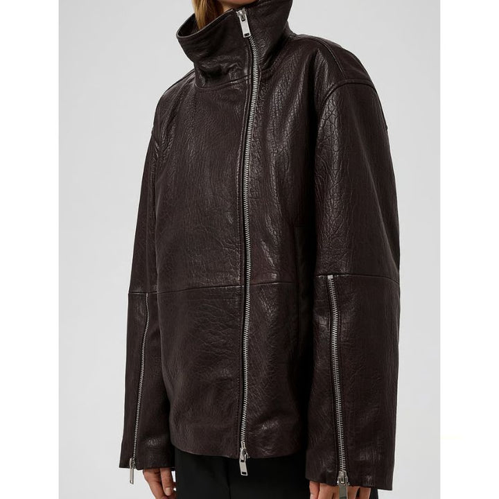 Soaked Ginnie High Collar Jacket - Brun