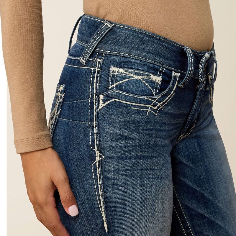 Ariat Real Entwined Boot Cut - Marine