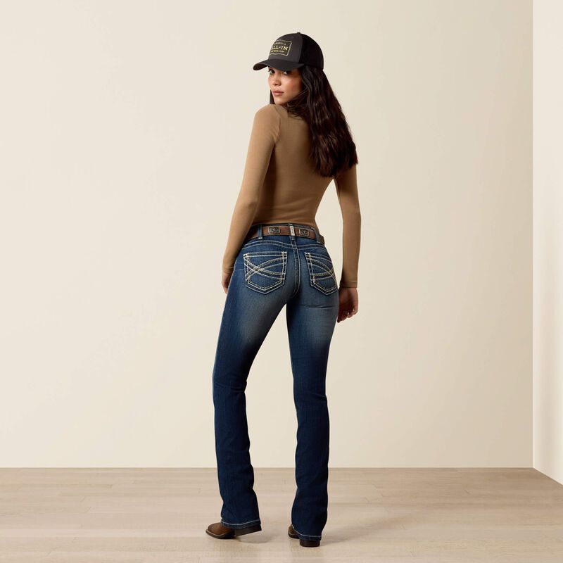 Ariat Real Entwined Boot Cut - Marine