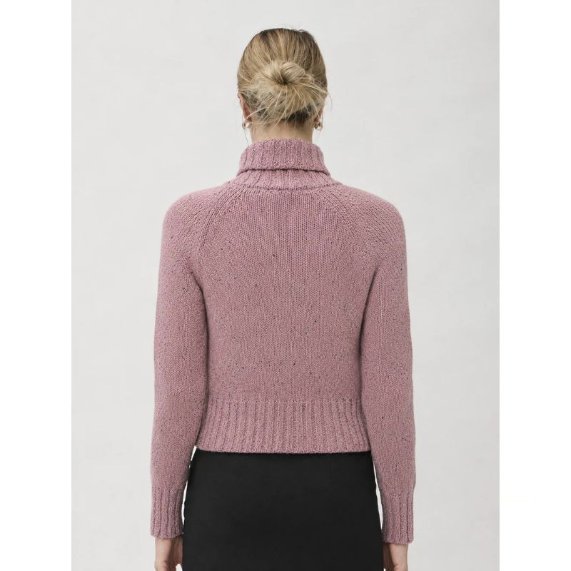Elise Gug Dixit Sweater Hig Neck - Rosa Melange