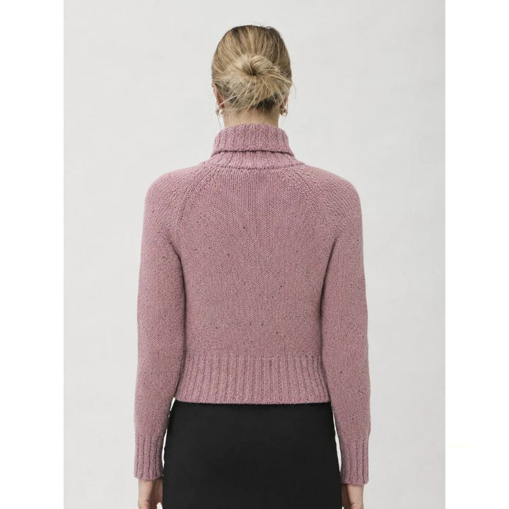Elise Gug Dixit Sweater Hig Neck - Rosa Melange