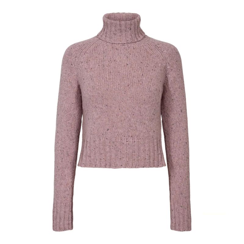 Elise Gug Dixit Sweater Hig Neck - Rosa Melange