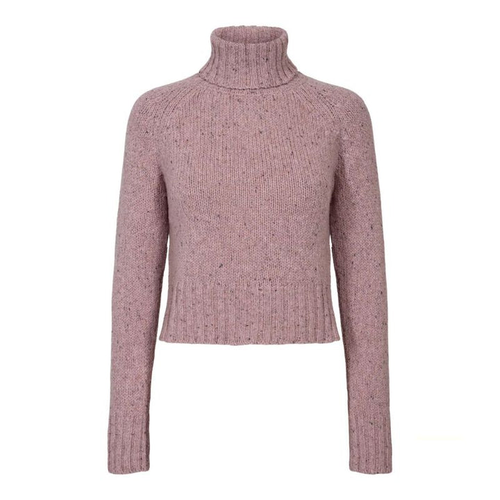 Elise Gug Dixit Sweater Hig Neck - Rosa Melange