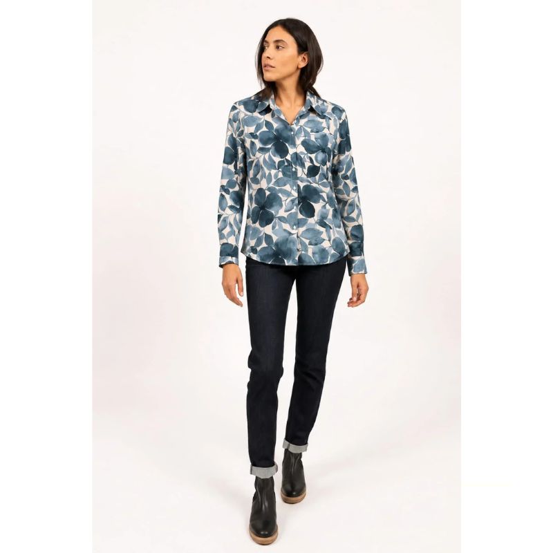 Saint James Malaury II ML Shirt - Floral Print