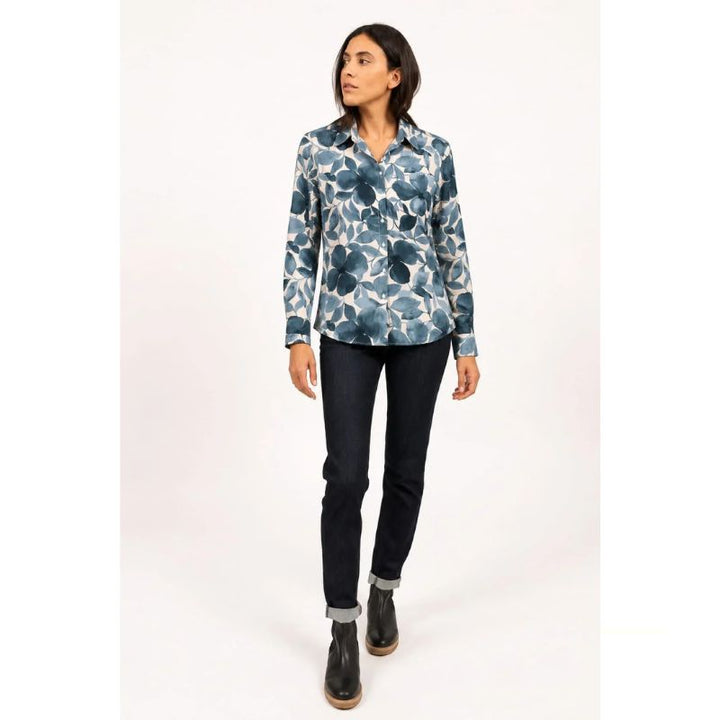 Saint James Malaury II ML Shirt - Floral Print