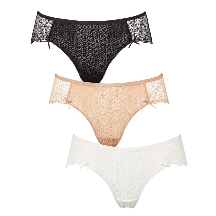 Missya Lady lace tai 3-pack - Multi colour