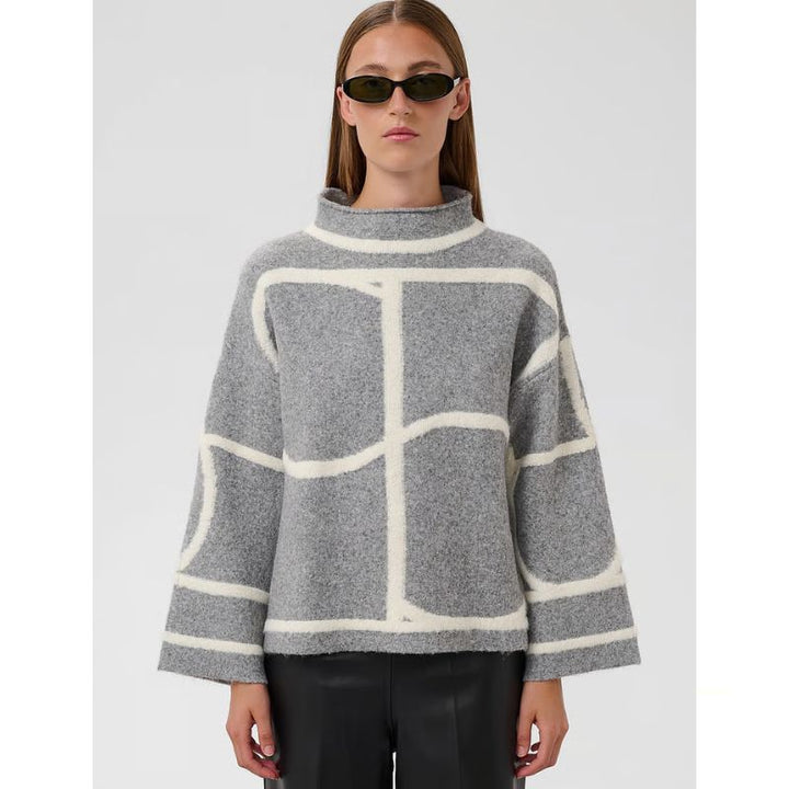 Soaked Sorea Mono Pullover - Grå