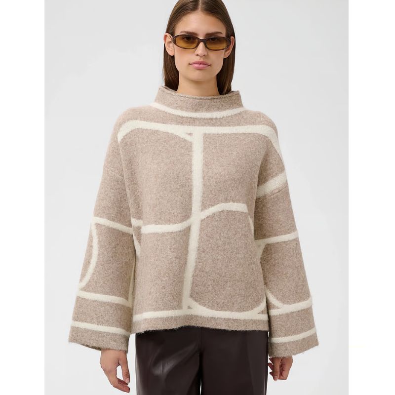 Soaked Sorea Mono Pullover - Beige