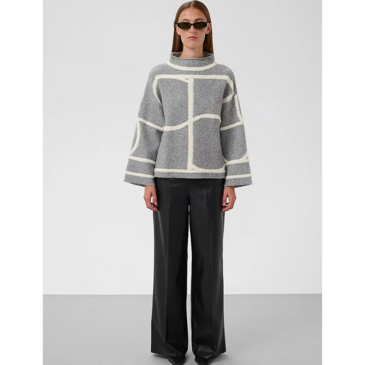 Soaked Sorea Mono Pullover - Grå