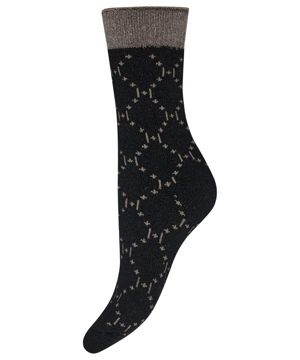 Hype The Detail Cosy Logo Strømper Black