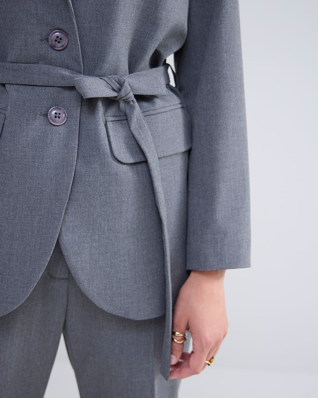 Summum Stretch Viscose Blazer - Cloud, blazer, tøj,