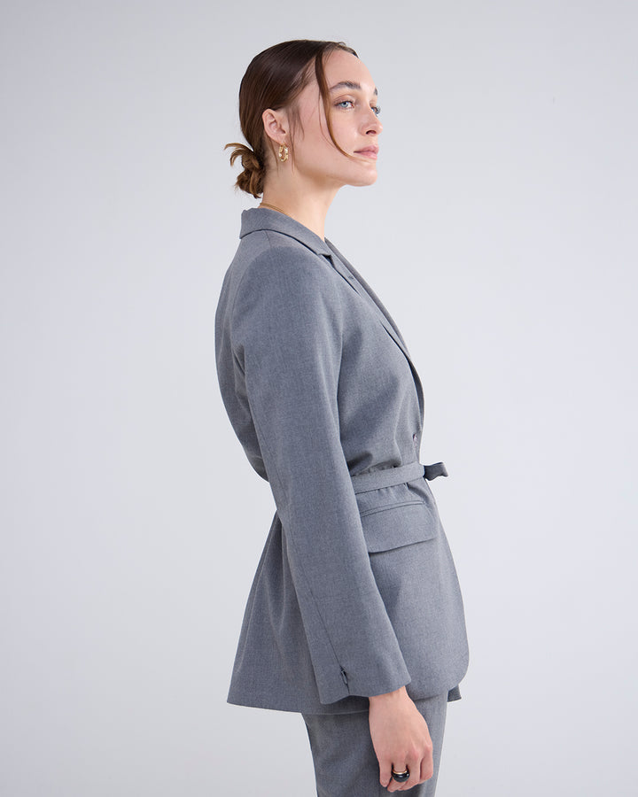 Summum Viscose Blazer - Cloud