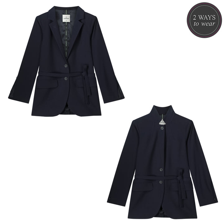 Summum Stretch Viscose Blazer - Cloud, blazer, tøj,