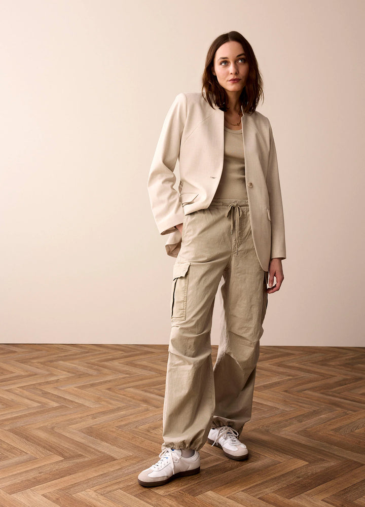 Summum Blazer Med Bælte - Creme