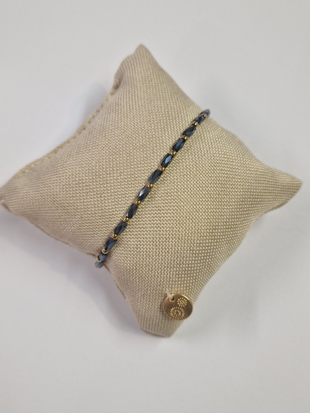 Armbånd blå / guld