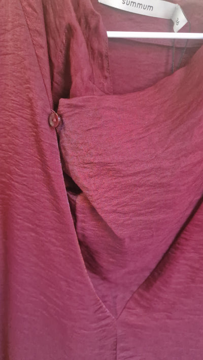 Summum blank bluse -bordeaux
