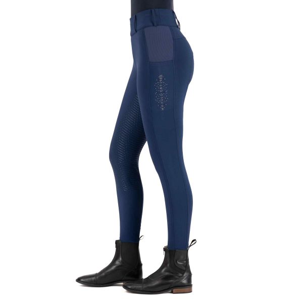 HV Polo Tights Evi Full Grib - Navy, ridebukser, ridetights, rideudstyr,