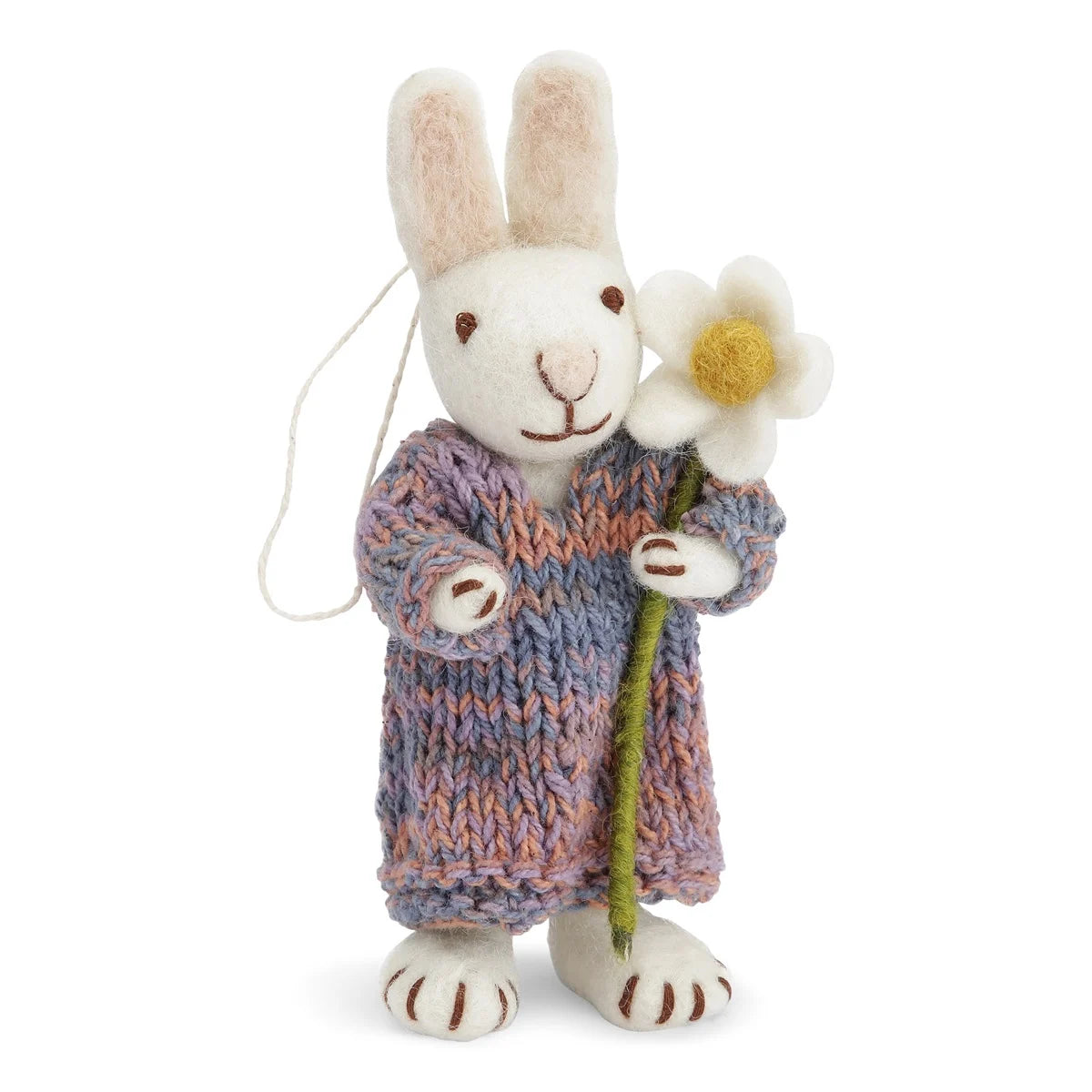 Hare m. hvid marguerit - 13cm