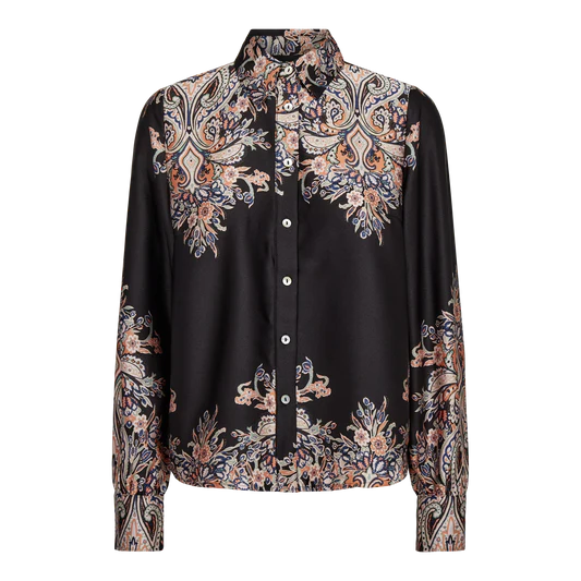 Liberte Wennise Ls Shirt - Black Paisley