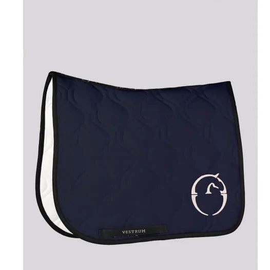 Vestrum Perugia - Navy, underlag, dressur underlag, vestrum underlag, rideudstyr,