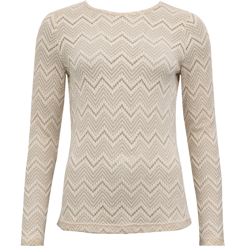 Zig Zag Blouse - Sand