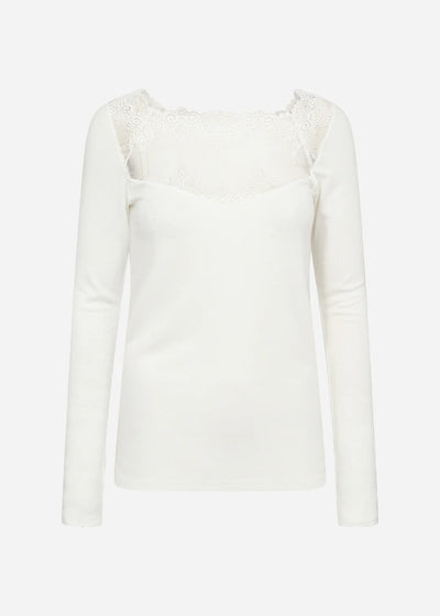 Soyaconcept T-Shirt - Off White, bluse, bluser, tøj, 