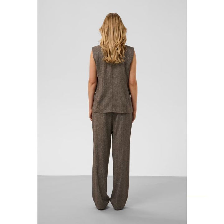 Soaked Kango Waistcoat - Ganache Herringbone