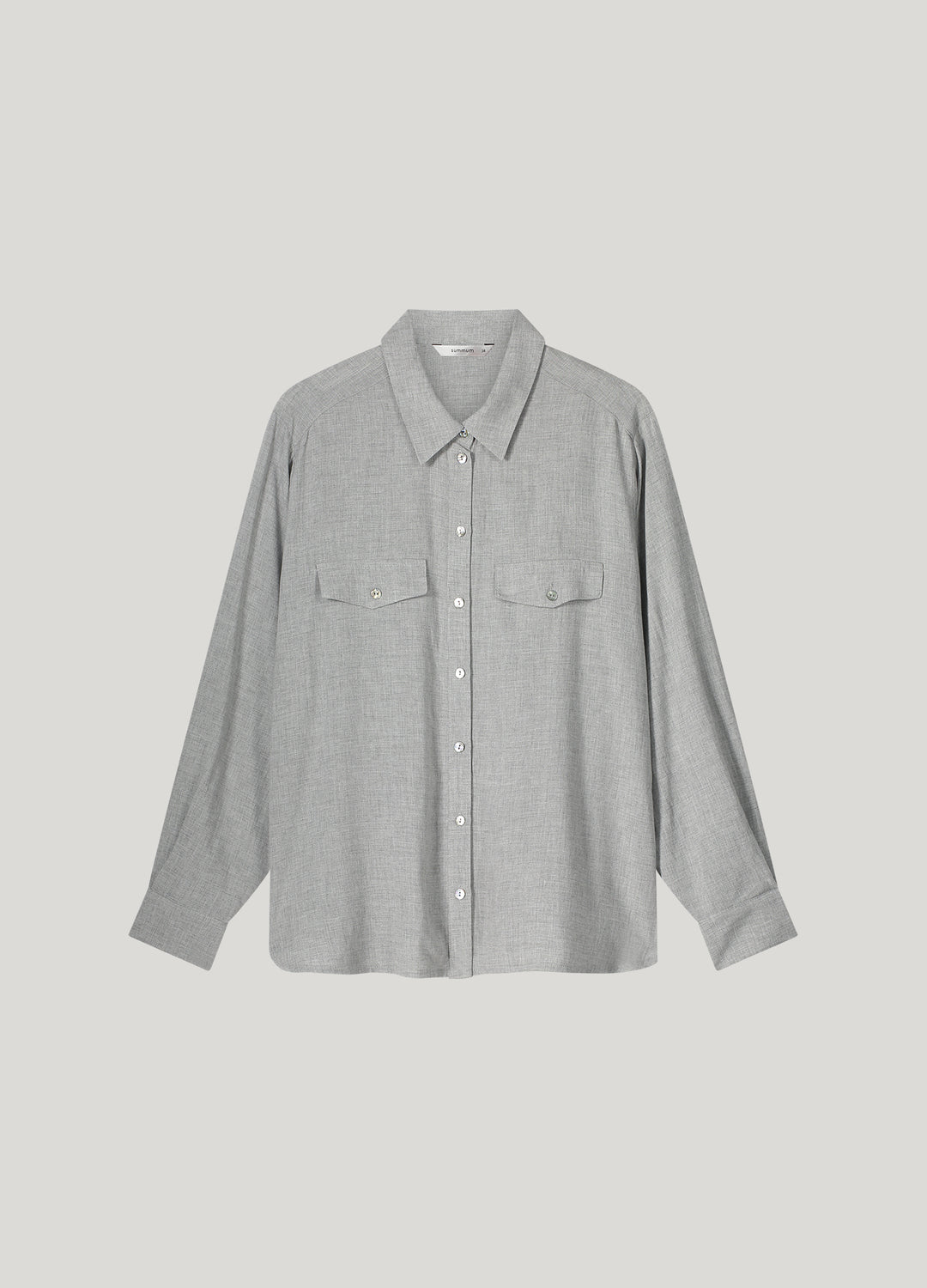 Summum Viscose Bluse - Mist, bluse, tøj, 