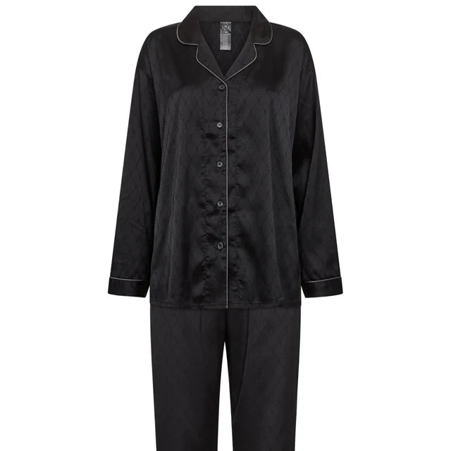 Hype The Detail Satin Pyjamas - Sort
