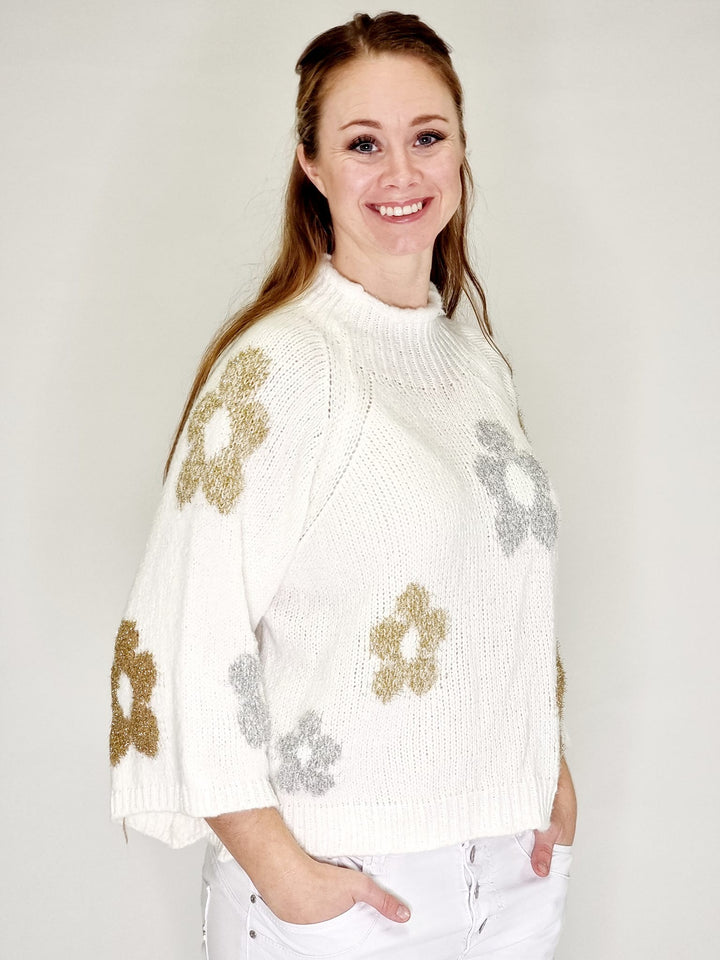 Cat &amp; Co strik med blomster