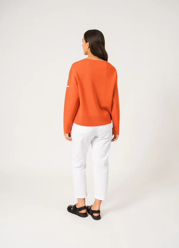 Saint James Hendaye Cardigan - Orange