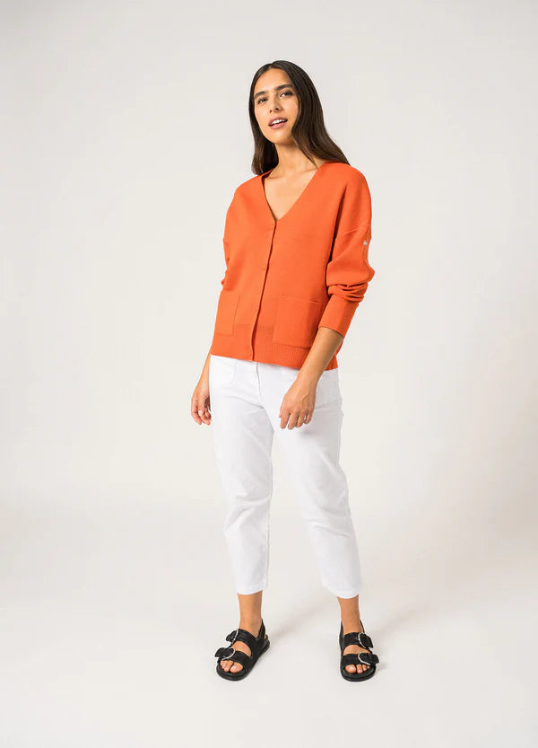 Saint James Hendaye Cardigan - Orange