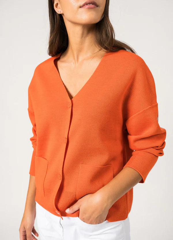 Saint James Hendaye Cardigan - Orange