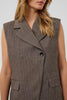 Soaked Kango Waistcoat - Ganache Herringbone