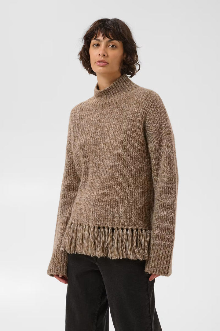 Part Two Cimina Pullover - Brown Mouline