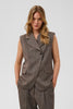 Soaked Kango Waistcoat - Ganache Herringbone