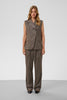 Soaked Kango Waistcoat - Ganache Herringbone