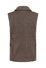 Soaked Kango Waistcoat - Ganache Herringbone