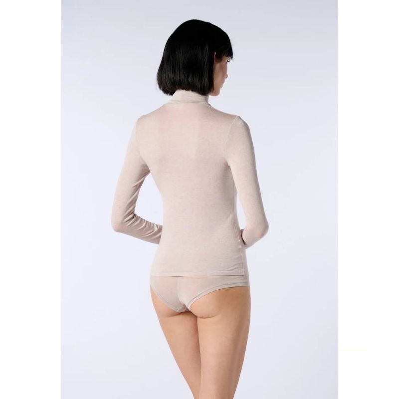 Oroblu Perfect Line Cashmere Turtleneck - Beige