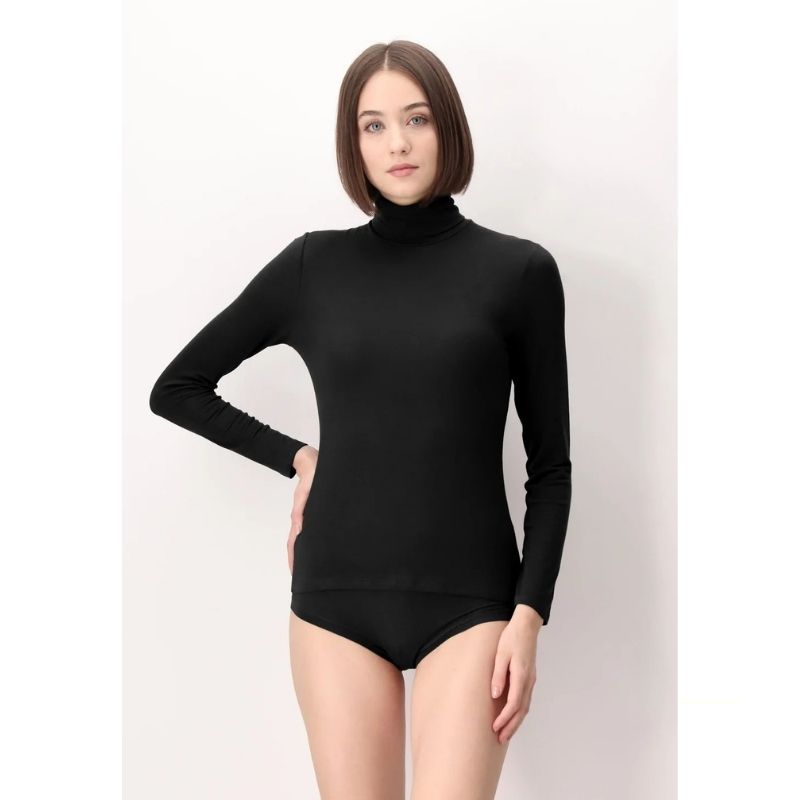 Oroblu Perfect Line Cashmere Turtleneck - Sort
