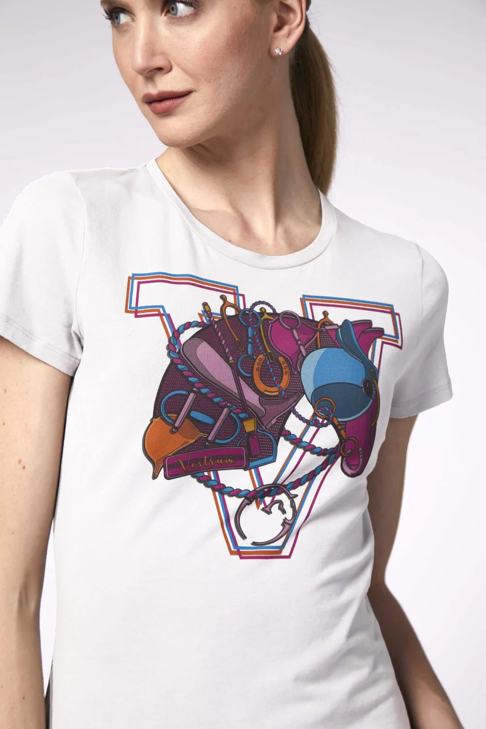 Vestrum T-shirt Mauritius, ride t-shirt, ridebluser, ridetøj, vestrum,